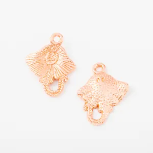 Rose gold stingray pendants in vintage alloy style for DIY jewelry making sets