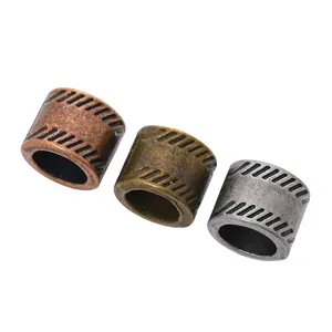 Perles vintage en alliage pour bracelets en finitions cuivre, bronze et argenté