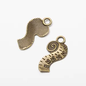 Pendentifs rétro en alliage de bronze en forme de mètre ruban pour bijoux DIY