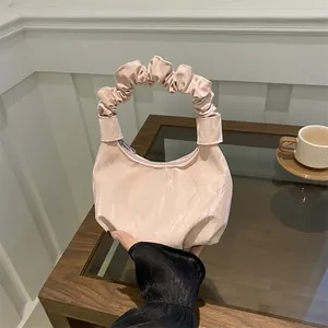 Sac Nuage Froncé pour Femme Sac à Main Sous le Bras Plissé en Cuir PU Poignée Scrunchie Petit Sac Hobo Chic Quotidien