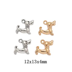 DIY Retro Legierung Dackel Hund Charms Anhänger Für Schmuckherstellung Antiksilber KC Gold Kleine Tier Haustier Zubehör
