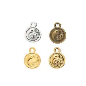 Vintage Alloy Tai Chi Yin Yang Pendants For DIY Jewelry Making Necklaces Bracelets Earring Accessories Retro Ethnic Style Charms