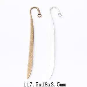 Vintage Zinklegierung Metall Lesezeichen Haken DIY Schmuckherstellung Zubehör Antike Bronze Silber Lesezeichen Anhänger Für Handwerk