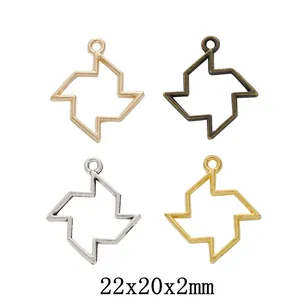 Vintage Zinc Alloy Windmill Shape Hollow Pendant Findings DIY Jewelry Making Accessories For Necklace Earrings Handcraft