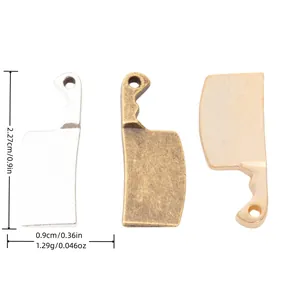 Vintage Alloy Meat Cleaver Pendant Charms Mini Kitchen Knife Tool For DIY Jewelry Making Necklaces Earrings Keychains Accessory
