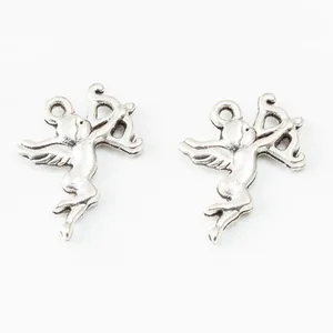 Vintage-Silber-Zinklegierung Cupid Engel Anhänger für DIY Schmuckherstellung Zubehör
