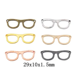 Vintage Zinc Alloy Eyeglasses Frame Pendants DIY Jewelry Making Accessories Electroplated Retro Glasses Charms For Earrings Necklace Bracelet Handicraft