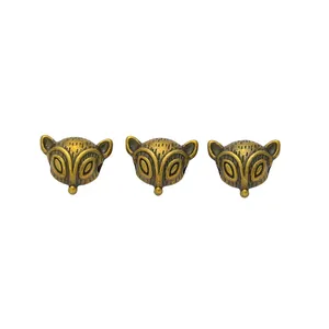 Vintage Bronze Fuchskopf Legierung Zwischenperlen für DIY Schmuck Armbänder