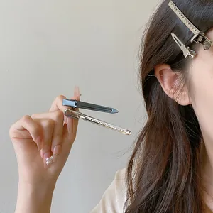 Metallic duckbill hair clips for styling and hair volume volume