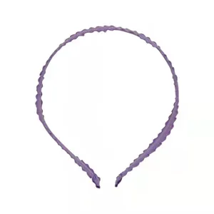 Elegant lavender fabric pleated headband with a slim minimalist design for daily hair styling