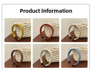 Détail de serre-têtes en tricot en six couleurs avec embouts antidérapants confortables