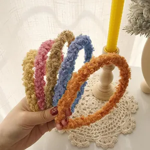 Colorful lamb wool headbands set in soft plush fabric for a cute forest aesthetic