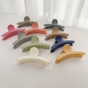 Lot de 10 grandes pinces à cheveux mates aux couleurs pastel pour femmes et filles