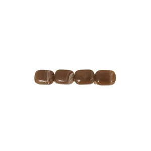 Elegante fermaglio per capelli in acrilico marmorizzato marrone con base in oro