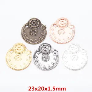 Accesorios de Joyería Retro de Aleación de Zinc Steampunk Engranaje Reloj Dijes Colgantes Para Hacer Collares Pulseras Pendientes Manualidades