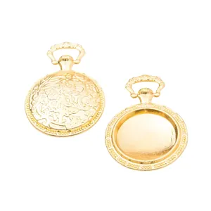 Vintage 19mm Goldlegierung Uhr Basis Anhänger für DIY Schmuck und runde Fassungen