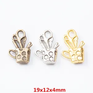 DIY Vintage Legering Pennenhouder Vorm Bedeltjes Briefpapier Handgereedschap Ontwerp Hangers Voor Sieraden Maken Hobby