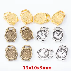 Retro Alarm Clock Charms Alloy Vintage Style Pendants For DIY Jewelry Making Necklaces Bracelets Metal Accessories Crafting Supplies