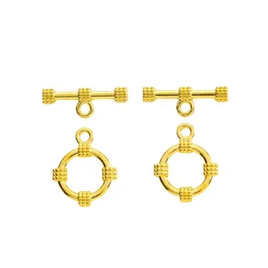 Vintage style gold alloy OT toggle clasps set for DIY jewelry necklace and bracelet making