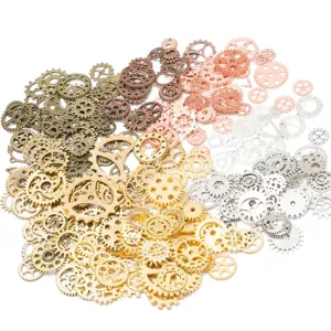 Steampunk Mix Metallzahnräder für Bastelarbeiten in Bronze Silber Gold Farben