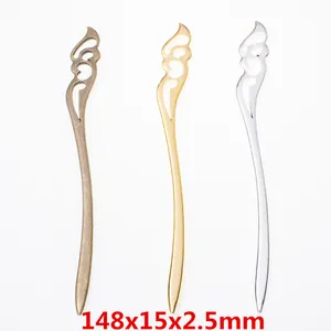 Fermaglio per Capelli Segnalibro Vintage in Lega con Motivo a Nuvola Cavo DIY Accessorio per Gioielli Bronzo Antico Oro Argento