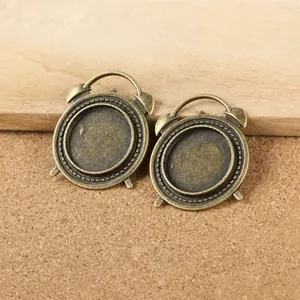 Vintage Bronze Alarmanlage Stil Legierung Anhänger Basis für DIY Schmuckherstellung Handwerk