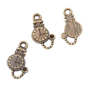 Pendenti orologio vintage in lega di zinco per accessori gioielli fai da te