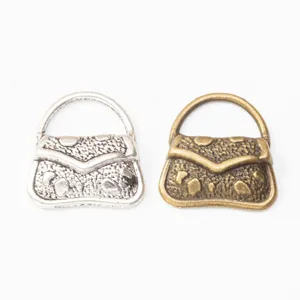 Vintage Legierung Handtasche Anhänger in Silber und Bronze für DIY Schmuck und Anhänger