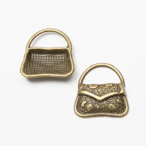 Vintage Bronze-Legierung Handtasche Anhänger für DIY Schmuck und Schlüsselanhänger