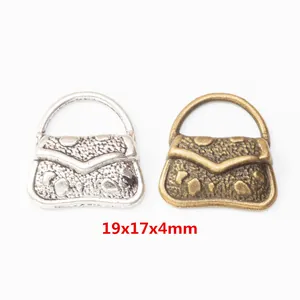Vintage Legierung Handtaschen Anhänger Für DIY Schmuckherstellung Antike Bronze Silber Handtaschen Charms Zubehör