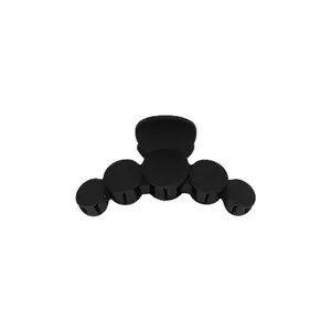 Pince à cheveux noire mate élégante avec cinq cercles pour coiffures de femmes chic