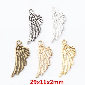 Vintage Zinc Alloy Angel Wing Charms Pendants For DIY Jewelry Making Findings Feather Wings Craft Accessories Necklace Earrings