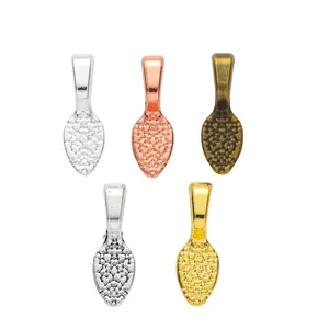 Anhänger-Verschlüsse aus Legierung in fünf Farben: Silber, Roségold, Bronze, Altsilber und Gold