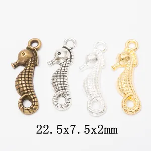 Vintage Alloy Seahorse Pendant Charms For DIY Jewelry Making Necklace Bracelet Earrings Antique Bronze Silver Gold Charms