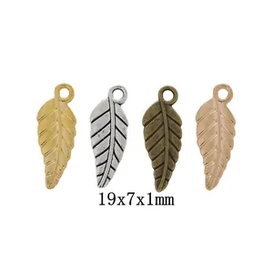 Vintage Alloy Leaf Charms For DIY Jewelry Making Necklaces Earrings Bracelets Pendants Electroplated Metal Botanical Charms