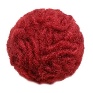 Large red wool felt pompom ball for DIY hair accessories and clothing decoration