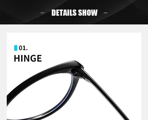 Detalle macro de la bisagra metálica duradera en montura de gafas negra de estilo minimal