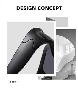 Macro detail of sleek matte black sunglass hinges with a minimalist staircase design