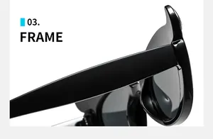 Detail view of the sleek cat-ear frame and high-gloss black finish on fashion sunglasses