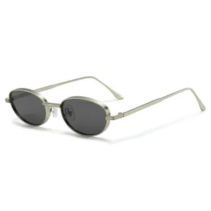 Retro Steampunk Round Metal Sunglasses For Men Women UV400 Protection Oval Frame PC Lens Fashion Eyewear