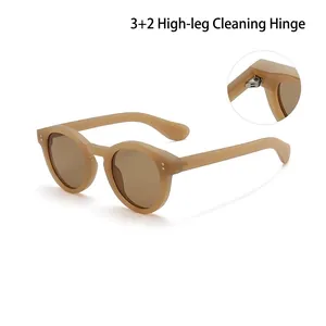 Vintage Round Frame Sunglasses UV400 Protection PC Matte Glossy Fashion Sunglasses For Women Men Outdoor Driving Eyewear