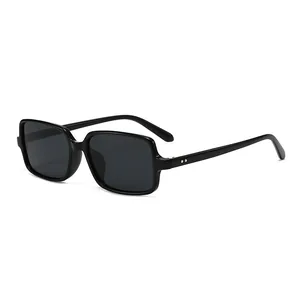 Occhiali da Sole Polarizzati Quadrati per Uomo Donna Protezione UV400 Montatura Grande Oversize Retro PC AC Occhiali Moda per Guida Outdoor