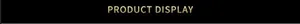 Golden Product Display typography on a sleek black background for square sunglasses