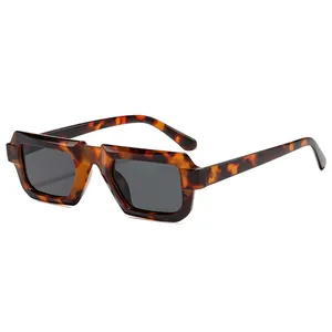 Lunettes de soleil rectangulaires vintage avec monture écaille et verres de protection