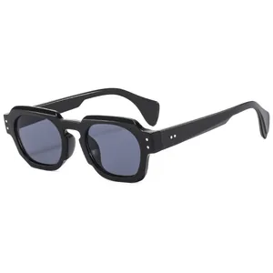 Vintage Polygon Square Sunglasses For Women Men PC Frame AC Lens UV400 Protection Geometric Fashion Retro Outdoor Travel Eyewear