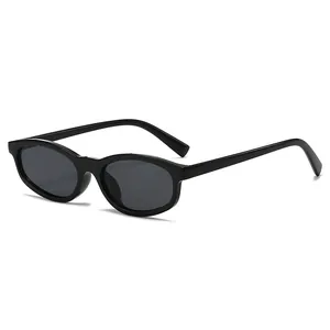 Retro Oval Sunglasses For Women Small Frame Fashion PC AC UV400 Protection Eyewear Vintage Stylish Sun Glasses Casual Traveling