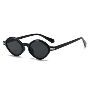 Vintage Oval Small Frame Sunglasses For Women Men Retro Geometric UV400 Protection PC Frame AC Lens Fashion Outdoor Eyewear