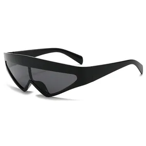 Futuristic Shield Sunglasses For Men Women Y2K Oversized One Piece Goggles UV400 Protection Fashion Sports Sun Glasses