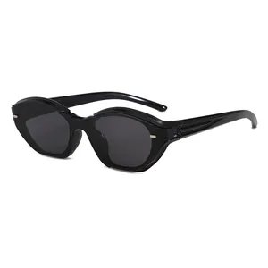 Fashion Cat Eye Sunglasses For Men Women Integrated Lens UV Protection Small Frame Lightweight Trend Outdoor Eyewear