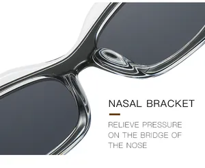 Vue détaillée du support nasal transparent conçu pour réduire la pression sur l'arête du nez